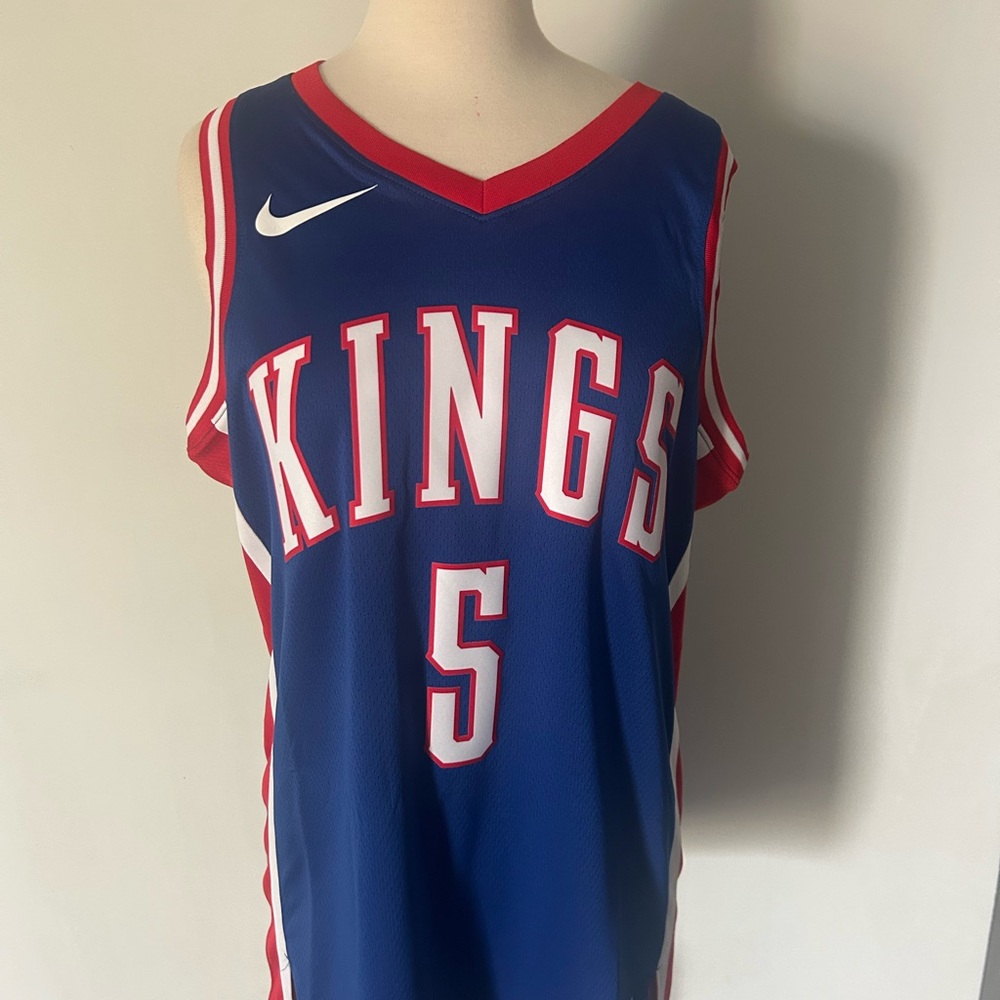 Nike Blue Red Kings Basketball Jersey #5
